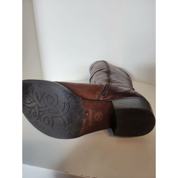 Progetto Leather Hand Stitched Knee High Boots - Picture 2 of 9